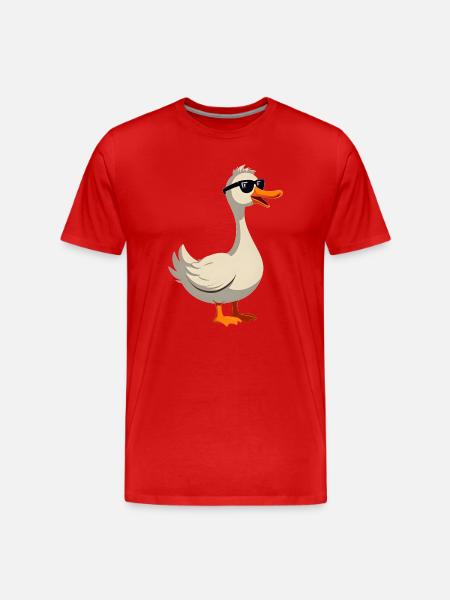 Cool goose - Men's Premium Organic T-Shirt - red