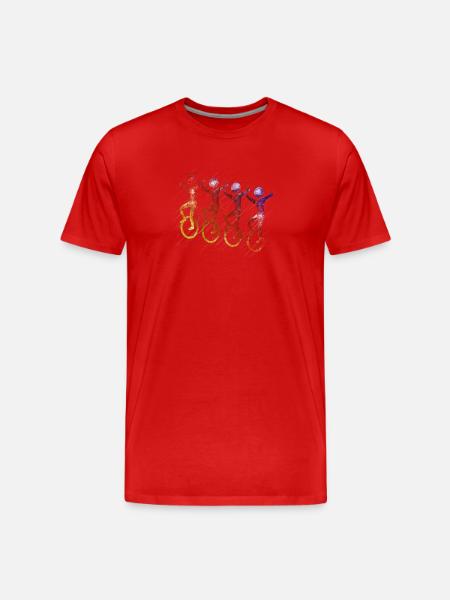 Unicycle | Style libre monocycle - T-shirt bio Premium Homme - rouge