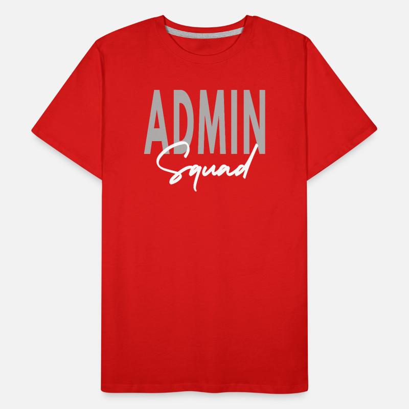 Admin Squad Assistant Team Administrator Men's Premium Organic T-Shirt