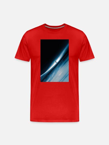 Blue Horizon Ascent - Men's Premium Organic T-Shirt - red