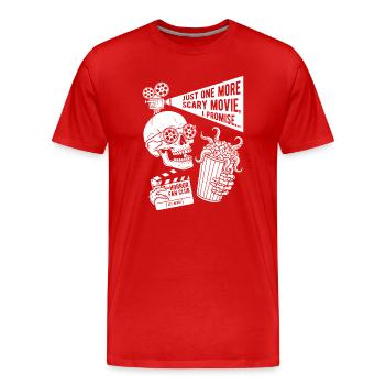 Juste un film d’horreur de plus - T-shirt bio Premium Homme - rouge - Devant - Damien (186cm)