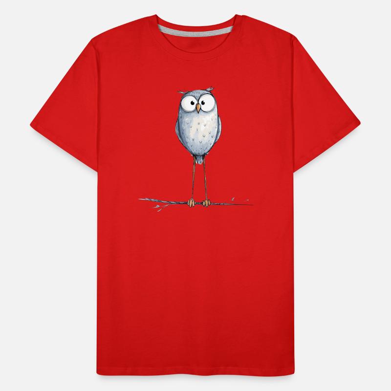 niedliche Eule Männer Premium Bio T-Shirt