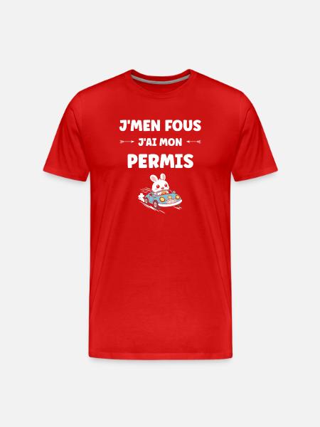 Führerschein, neuer Fahrer, junger Fahrer - Männer Premium Bio T-Shirt - Rot
