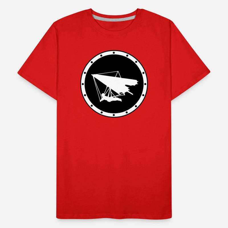 Minimalist Ring Delta Wing Badge Men's Premium Organic T-Shirt