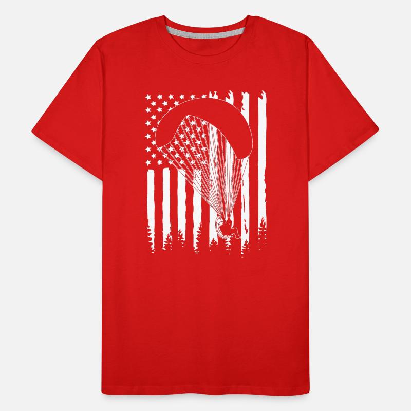 Paragliding Skydive Männer Premium Bio T-Shirt