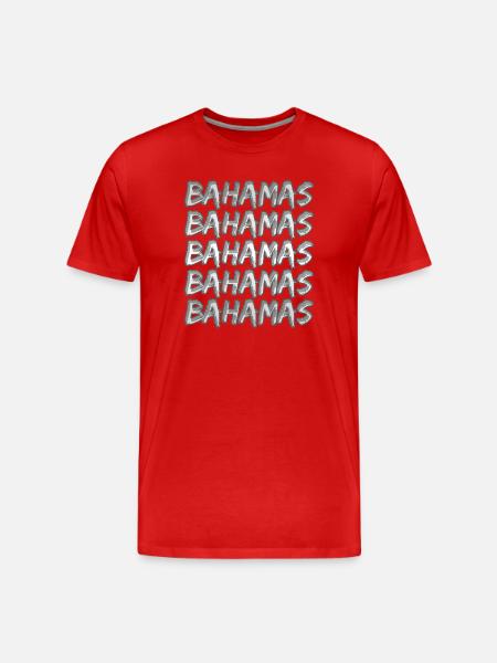 Bahamas as Diving - Men's Premium Organic T-Shirt - red