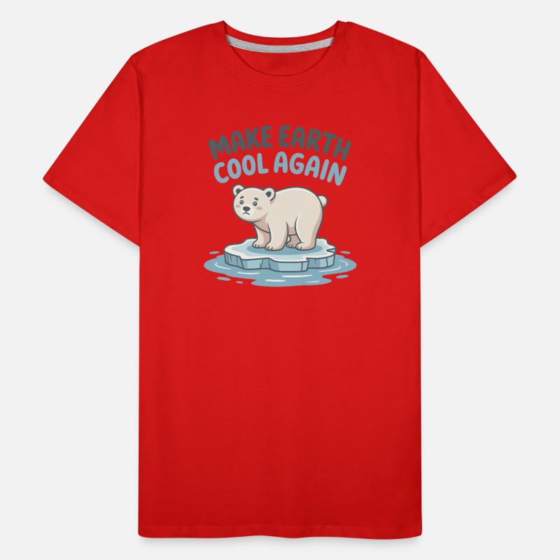 Make Earth Cool Again Men's Premium Organic T-Shirt