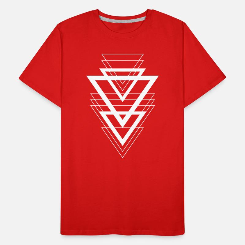 Conception triangulaire T-shirt bio Premium Homme