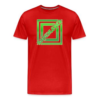 Bodenleger als Berufung - Männer Premium Bio T-Shirt - Rot - Vorne - Damien (186cm)