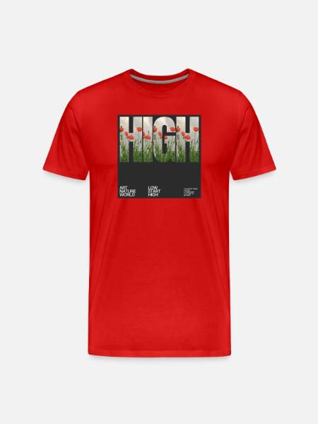 Conception de pochette d’album sur textiles. - T-shirt bio Premium Homme - rouge