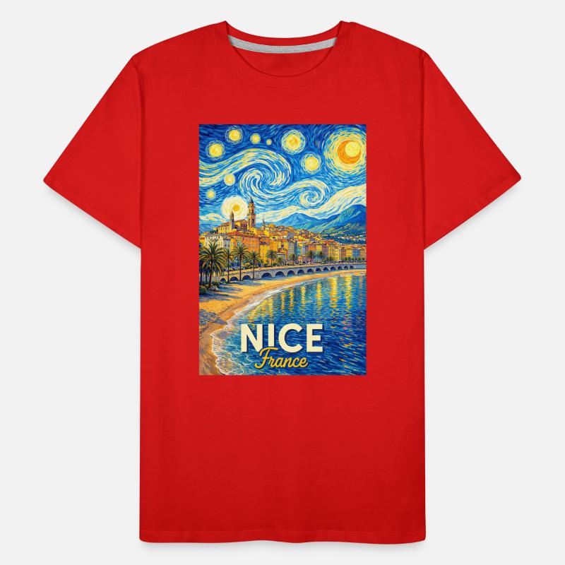 Nice, Frankreich Männer Premium Bio T-Shirt