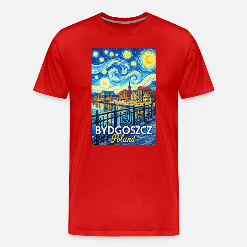 Bydgoszcz, Polen - Männer Premium Bio T-Shirt - Rot