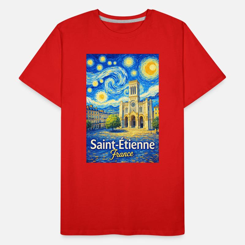 Saint-Étienne, Frankreich Männer Premium Bio T-Shirt
