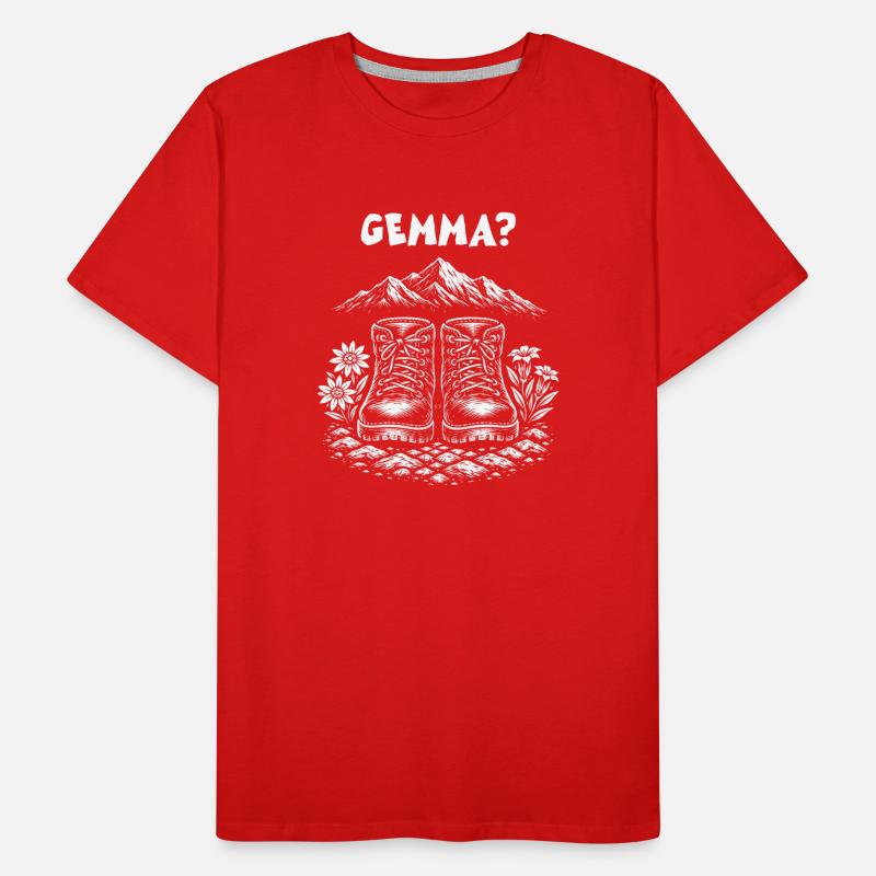 Mountaineering boots - Gemma? Men's Premium Organic T-Shirt