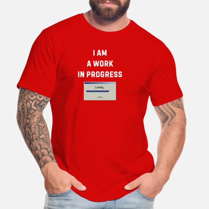 Work in progress – Loading bar Men's Premium Organic T-Shirt