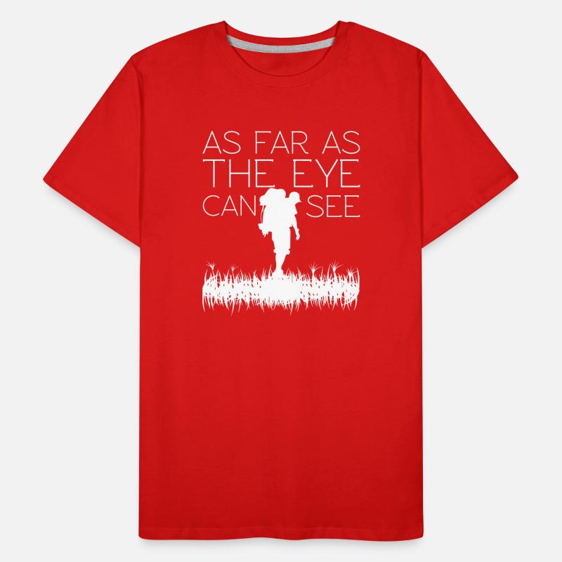 À perte de vue : silhouette de randonnée T-shirt bio Premium Homme