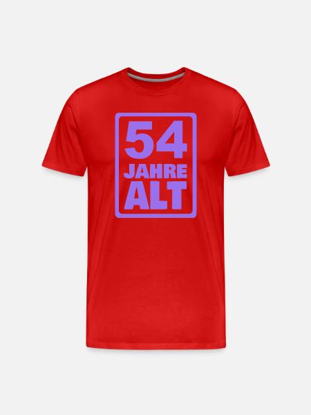 54 - Men's Premium Organic T-Shirt - red
