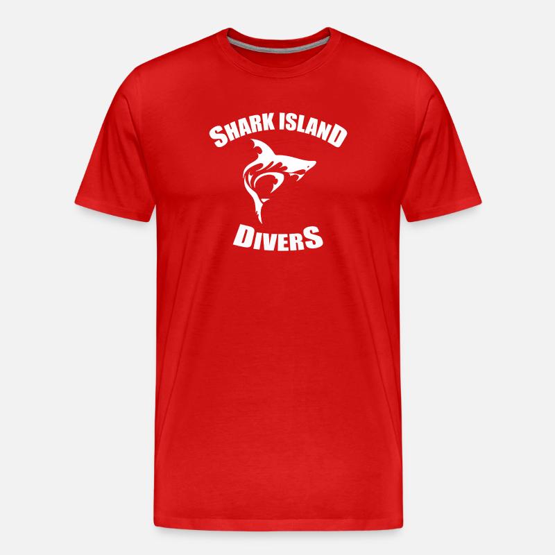 SHARK ISLAND DIVERS - T-shirt bio Premium Homme - rouge