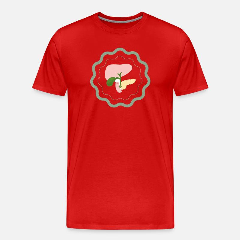 Modèle anatomique - T-shirt bio Premium Homme - rouge
