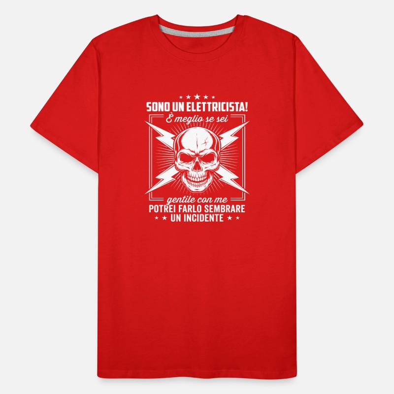 Be Nice to an Electrician Men's Premium Organic T-Shirt