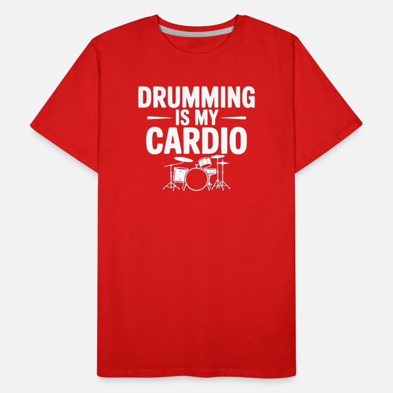 La batterie, c’est mon cardio T-shirt bio Premium Homme