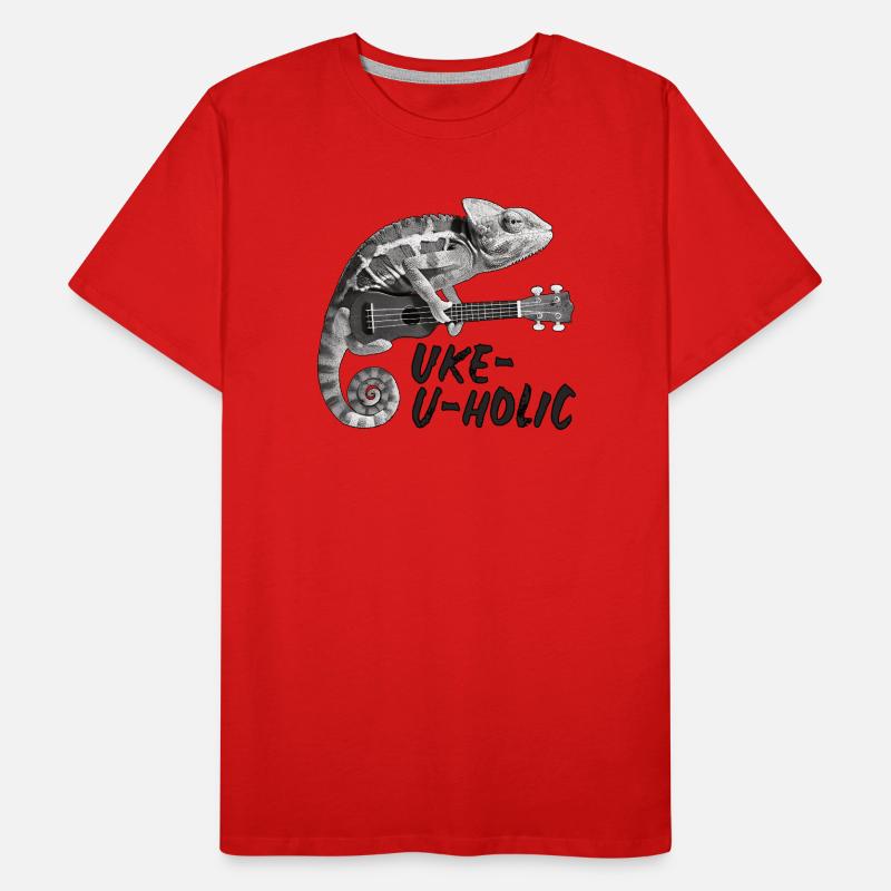 Chameleon Uke-u-holic Men's Premium Organic T-Shirt