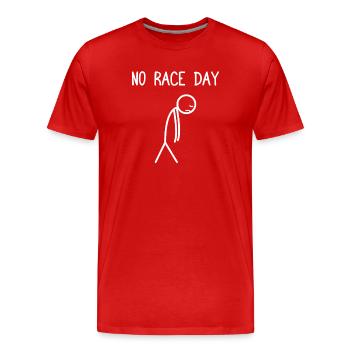 No race day Car lover car guy mechanic - Männer Premium Bio T-Shirt - Rot - Vorne - Damien (186cm)
