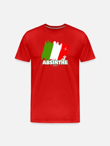 Absinthe 1797 Neuchâtel NE - T-shirt bio Premium Homme - rouge
