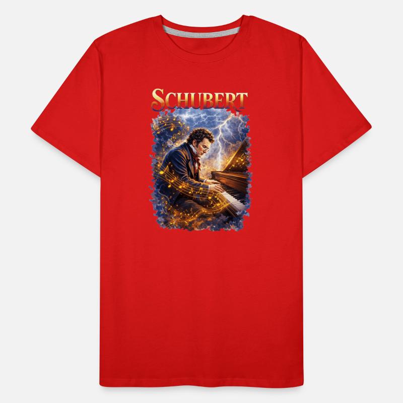 Schubert Piano Magic Tempest Men's Premium Organic T-Shirt