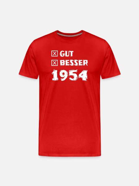 1954 - T-shirt bio Premium Homme - rouge