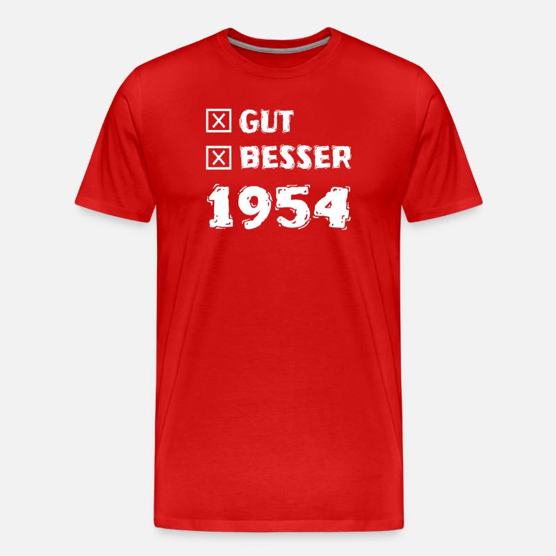 1954 - Männer Premium Bio T-Shirt - Rot
