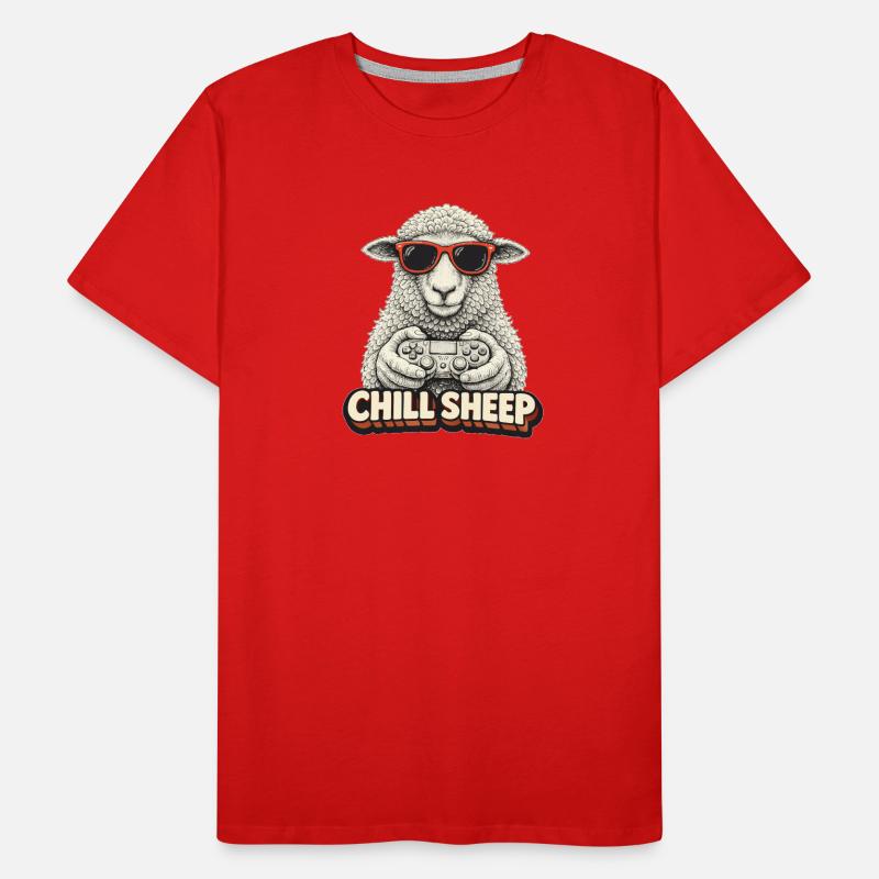 Chill Sheep avec Controller T-shirt bio Premium Homme