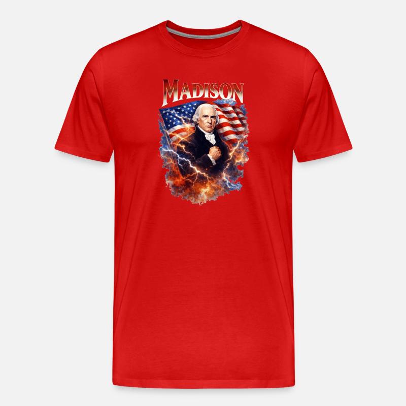 Madison Patriot Sturm - Männer Premium Bio T-Shirt - Rot
