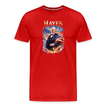 Patriotic heroism - Men's Premium Organic T-Shirt - red - Front - Damien (186cm)