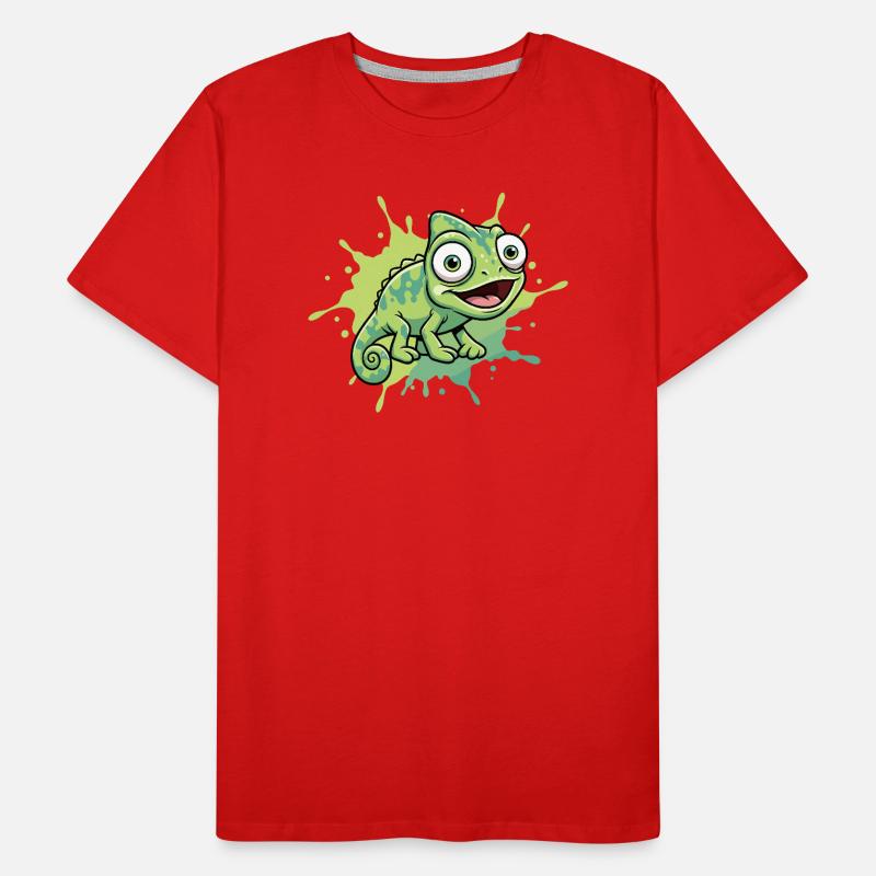 Joyeuse éclaboussure caméléon T-shirt bio Premium Homme