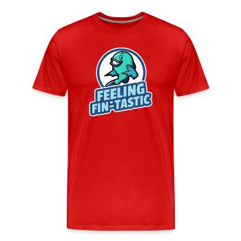 Sensation de fin-tastique - T-shirt bio Premium Homme - rouge - Devant - Damien (186cm)