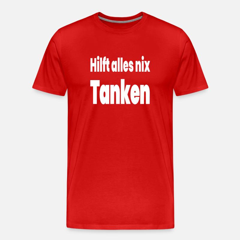 refuel - Men's Premium Organic T-Shirt - red