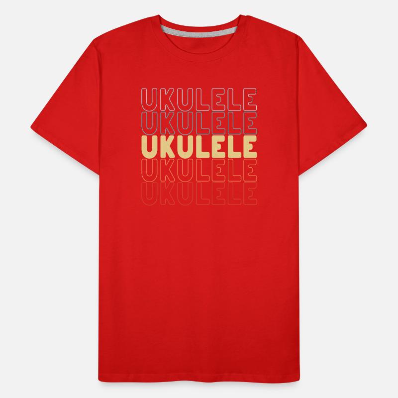Ukulele typography Men's Premium Organic T-Shirt