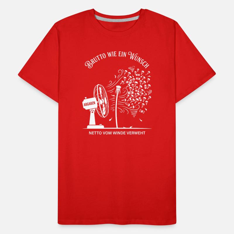 Dégoûtant comme un filet à souhaits envolé par le vent T-shirt bio Premium Homme