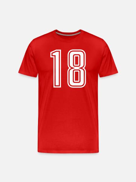 18 - T-shirt bio Premium Homme - rouge