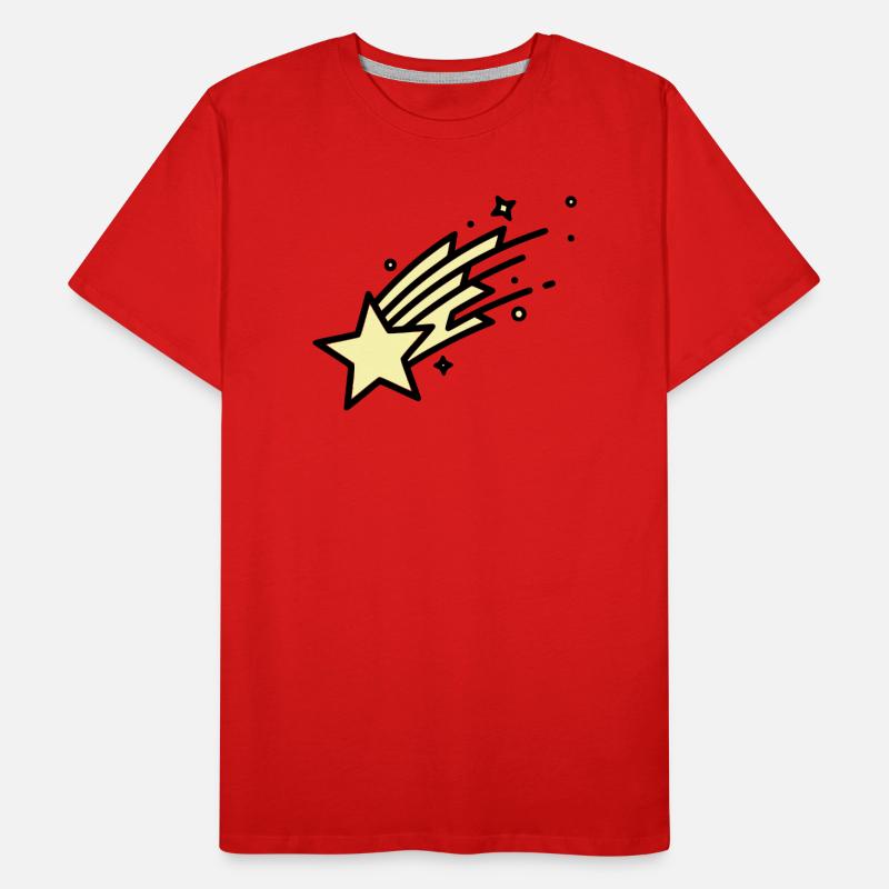 Une bande dessinée Shooting Star Comet T-shirt bio Premium Homme