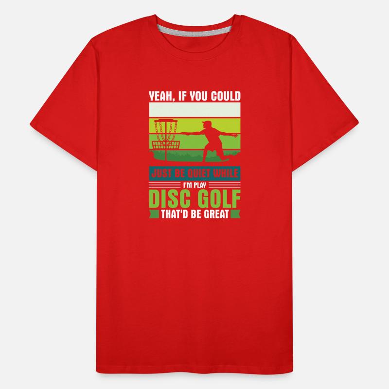Cadeaux de disc golf Disc Golf T-shirt bio Premium Homme