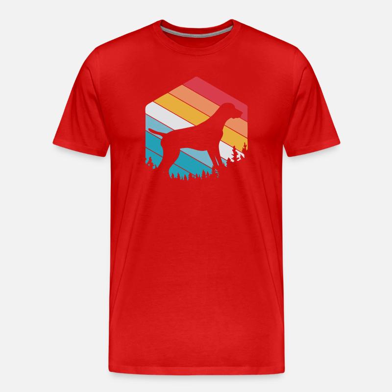 German Pointer Hund Deutsch Kurzhaar - Männer Premium Bio T-Shirt - Rot