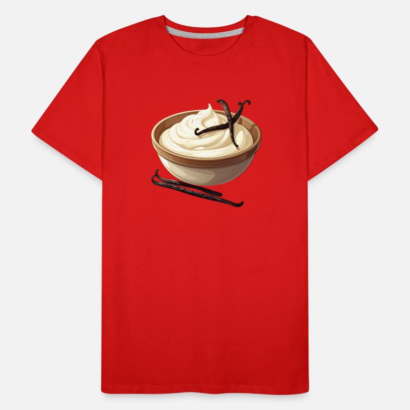 Vanilla yoghurt Men's Premium Organic T-Shirt