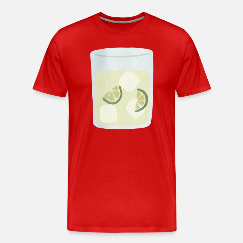 Moskauer Maultier im Aquarellstil - Männer Premium Bio T-Shirt - Rot