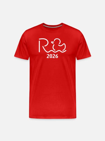 Rente 2026 - Retraite - Rente - T-shirt bio Premium Homme - rouge