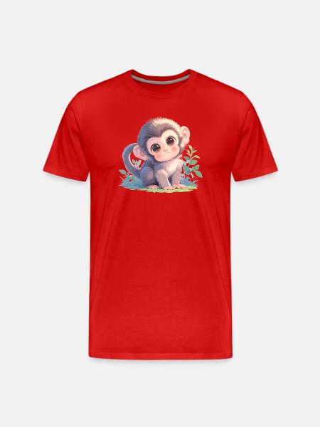 Macaque Macaque - Men's Premium Organic T-Shirt - red