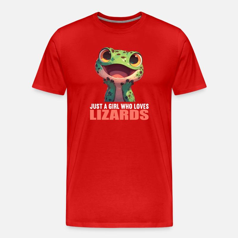Eidechsen Eidechse - Männer Premium Bio T-Shirt - Rot