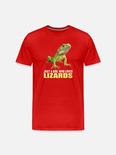 Lizards Lizard - Men's Premium Organic T-Shirt - red