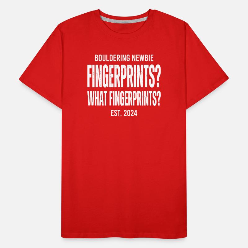 Empreintes digitales de Boulder T-shirt bio Premium Homme
